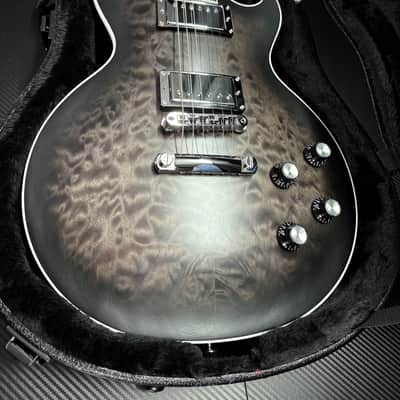 2026 Gibson Mark Morton Les Paul Modern Quilt - Translucent Ebony Burst Satin - 8 Lbs 1.1 oz image 4