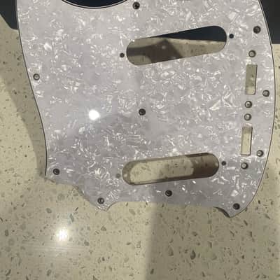 Fender Left Handed Kurt Cobain Mustang White Pearl Pickguard - White Pearl image 1