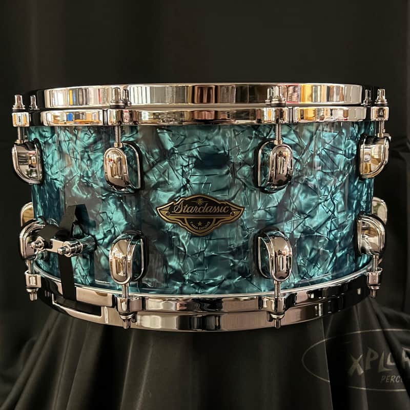 Tama Starclassic Performer  Walnut/ Birch 6.5x14 Snare Drum - Turquois pearl image 1
