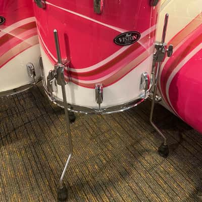 Pearl Vision Birch 5 Piece Shell Pack - White/Pink Swirl image 10