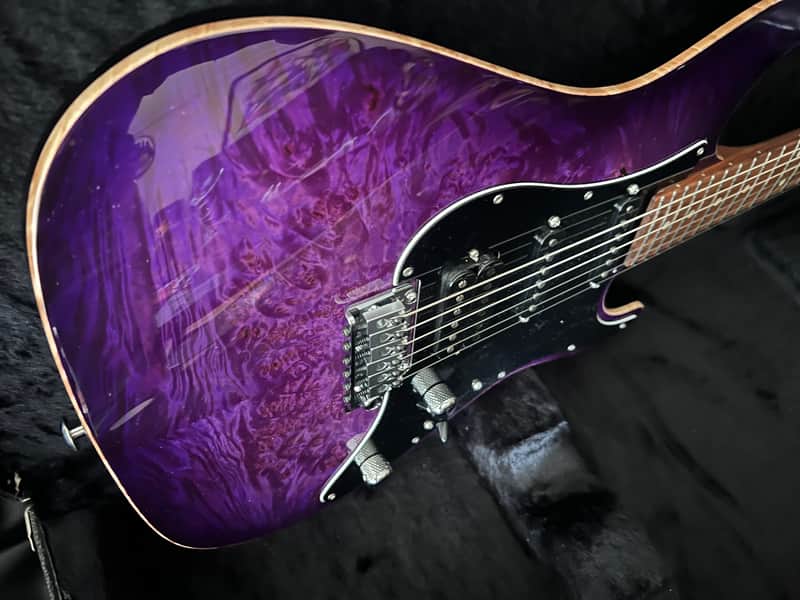 Suhr Translucent Purple Waterfall Burl Standard Custom Shop image 1