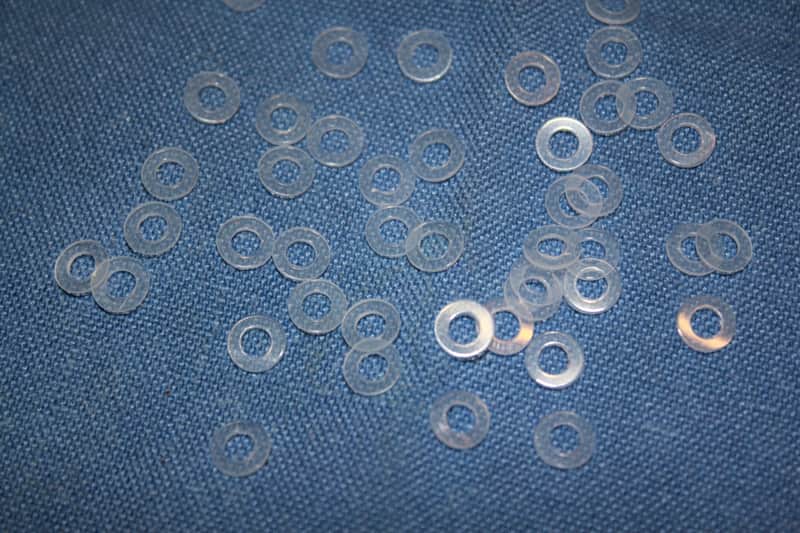 • (100-pack) Eurorack Washers • Model W1 • For Eurorack Modules • 3mm • Semi-transparent • Avantgarde Sound 2024 image 1