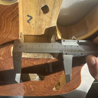 Unfinished Paulownia and Ash Wood Guitar Telecaster Tele Style Body image 6