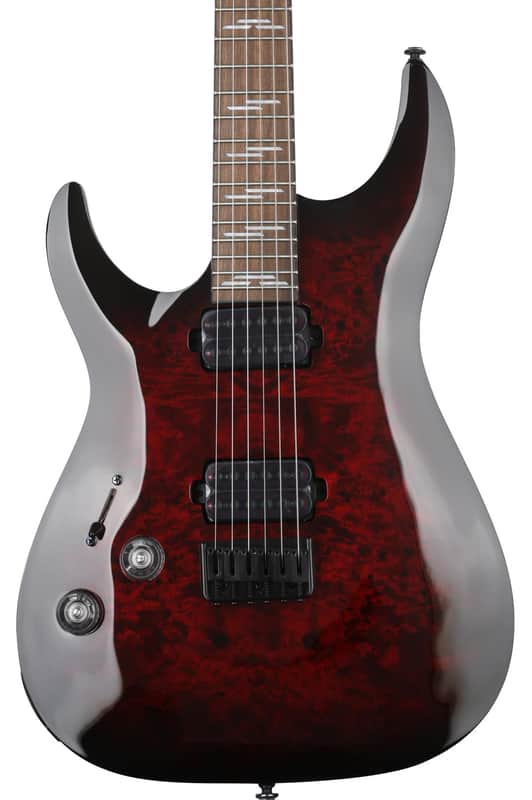 Schecter Omen Elite-6 LH Left-handed Electric Guitar - Black Cherry Burst image 1