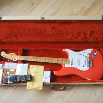 1983 Fender Stratocaster '57 Reissue Fullerton American Vintage Fiesta Red w/ohc, Hangtags image 22