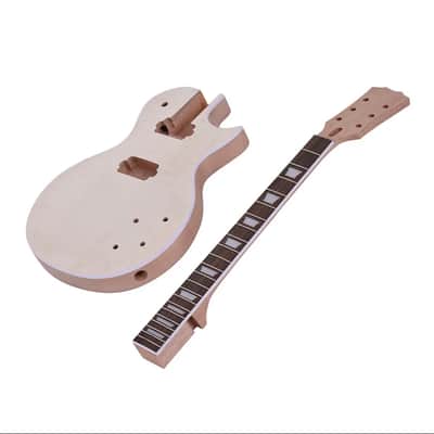 LP Style DIY Electric Guitar Kit Mahogany Body & Neck Build Your Own Gutiar J0Z6 image 5