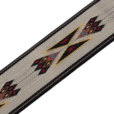 Levy's MSSN80-TAN Signature Series 2" Southwest Navajo Print Guitar Strap - Tan image 2