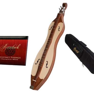 Dulcimer Package Includes: Roosebeck Dulcimer 4-String Vaulted Fretboard Spruce Soundboard + Gig Bag image 1