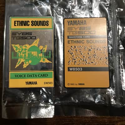 Yamaha SY85 / TG500 - ETHNIC SOUNDS - Waveform & Voice Data Cards - W8503 & D8503
