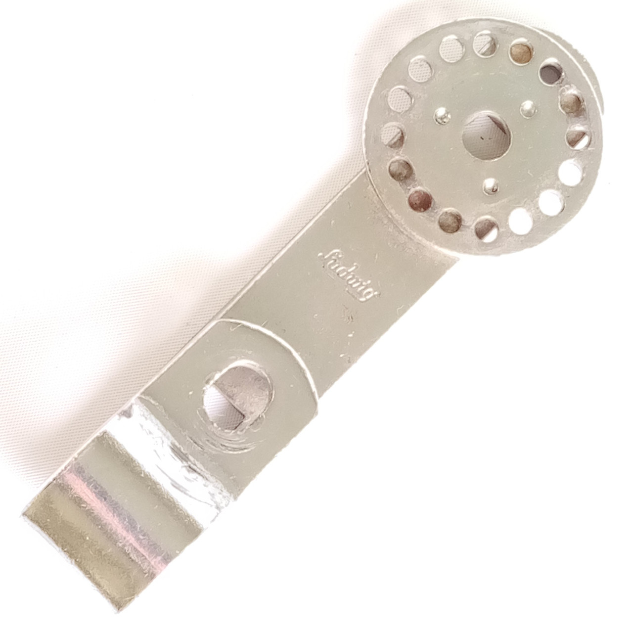 Ludwig Slider Ratchet Tilter Backing Plate Rail Mount Bass/Tom Drum Vintage 60s — main photograph