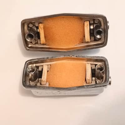 TAMA VINTAGE COFFIN STYLE IMPERIAL LUGS PAIR (2lugs) 70's - CHROME-FREE SHIP TO C-USA! image 5