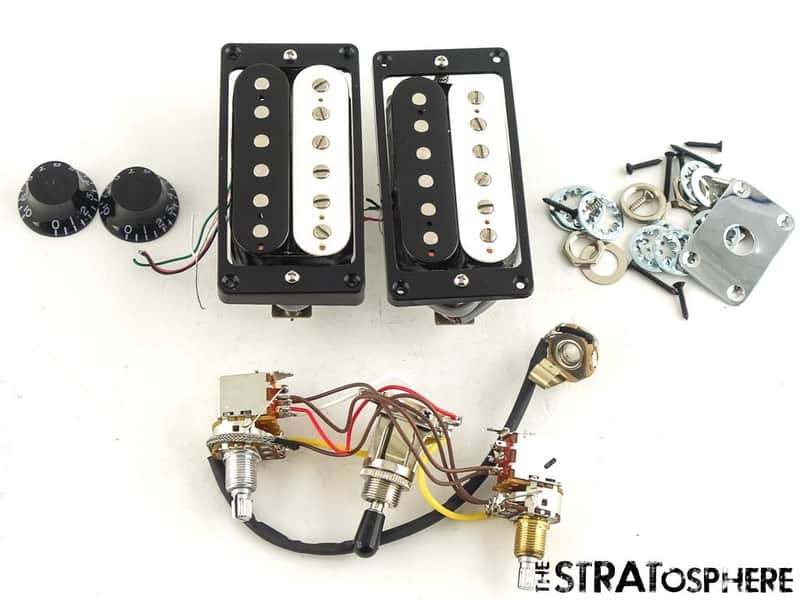 USED Gibson Victory Model, PICKUPS POTS KNOBS JACK 80s Tribute Humbuckers image 1
