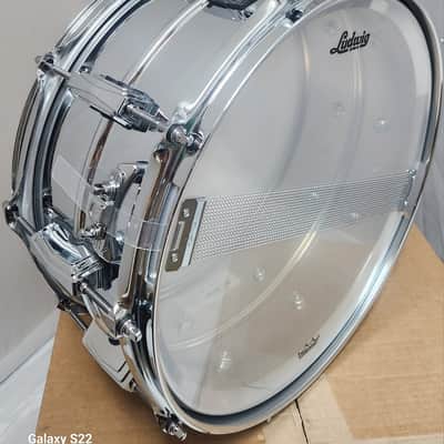 Ludwig LM402 Blue/Olive Badge 6.5x14" Supraphonic 10-Lug Aluminum Snare Drum | NEW Authorized Dealer image 10