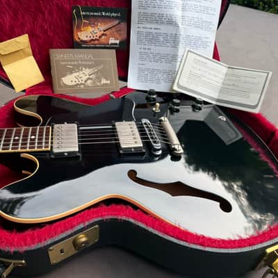 1982 Gibson ES-335 Dot - Ebony - SUPER CLEAN - collector grade with hang tags image 1