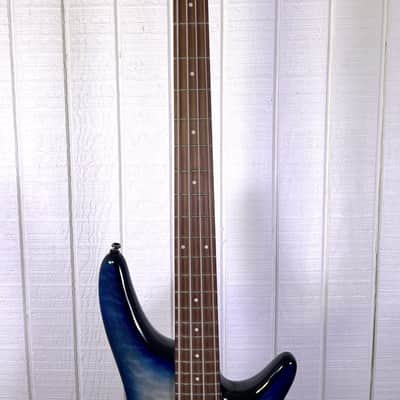 Ibanez SR400EQM Stained Cosmic Blue Starburst - Blemished image 4