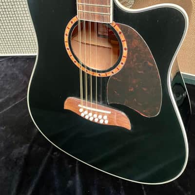 Washburn Oscar Schmidt Model OG312CEB 12-String Black image 3