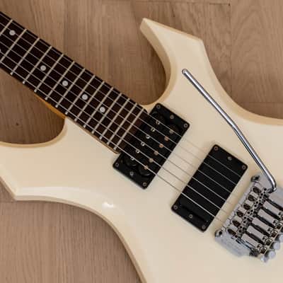 1986 BC Rich Warlock Vintage Electric Guitar White w/ Floyd Rose