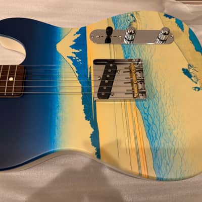Fender Made in Japan Art Canvas Esquire Hokusai 2024 - Tama River image 3