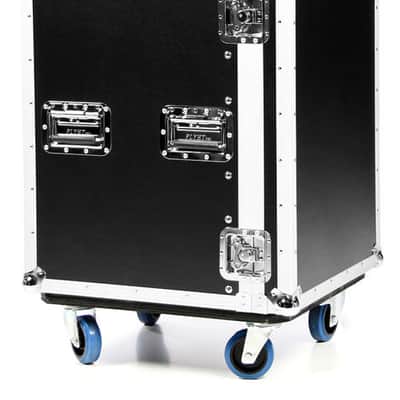 Flight Pro L-Rack 12U Angle Rack with Service Flap and Wheels image 3