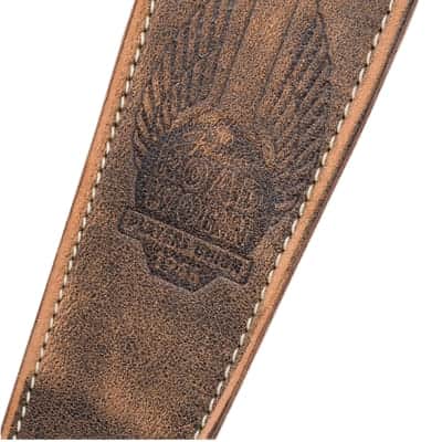 Fender Road Worn Strap, Brown, 2'' image 2