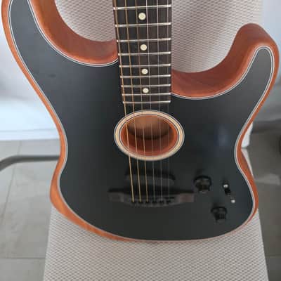 Fender American Acoustasonic Stratocaster - Ebony Black image 7