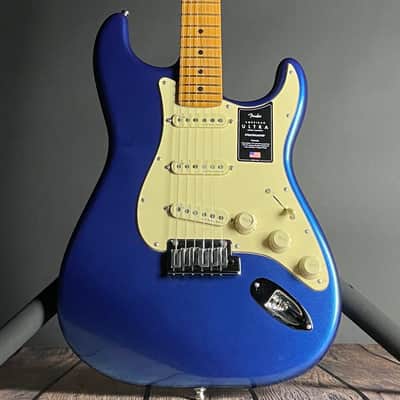 Fender American Ultra Stratocaster, Maple Fingerboard- Cobra Blue (US21021721) image 1