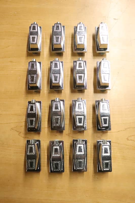 Remo Chrome Tom Drum Lugs 16pk Vintage 1980's #2 image 1