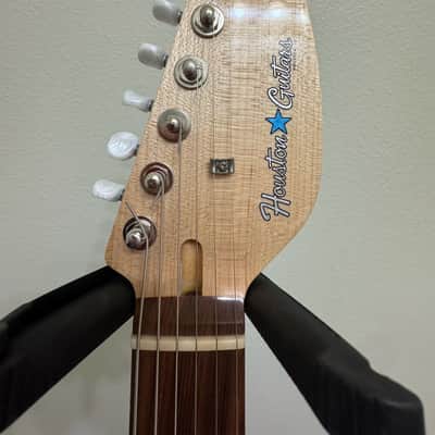 Houston Custom Guitars HCG Standard 3L Thinline T-style Guitar 2020's - Blue-Green image 4