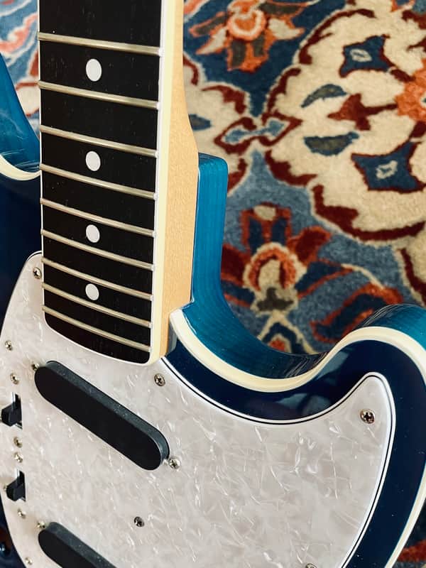 Fender Thinline Mustang MG/HO 2012 Trans Blue | Reverb