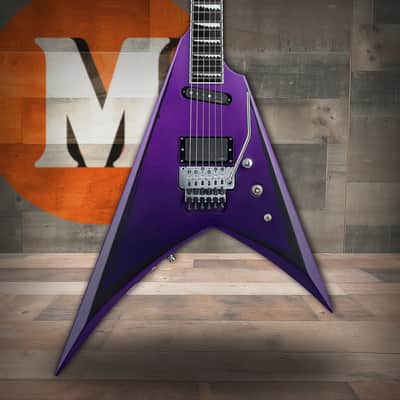 ESP E-II Alexi Laiho Ripped Sawtooth - Purple Fade Satin w/ Pinstripes w/ Case (EIIALEXIRIPPED) Bild 1