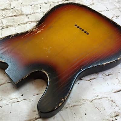 Custom Shop Guitar Relic Aged Nitro Sunburst Body - to fit Telecaster MADE TO ORDER image 11