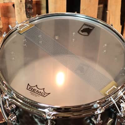 Mapex 14x6.5 Black Panther Persuader Hammered Brass Snare Drum image 5