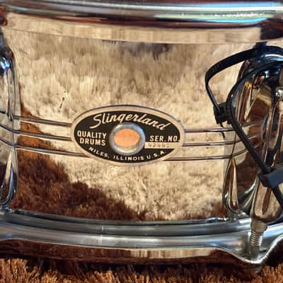 Vintage 1960s Slingerland Super Sound King Snare Drum – 14x5 – Niles Badge – Dual Throw Off image 3