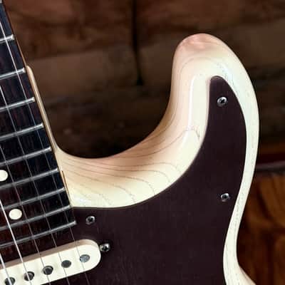 Fender American Standard FSR Rustic Ash Stratocaster 2013 - Olympic White image 3