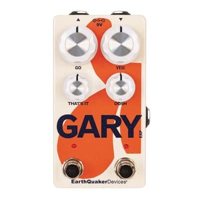 EarthQuaker Devices Gary Modulated Fuzz and Natural Overdrive - Cream / Orange image 1