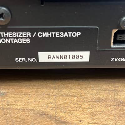 Yamaha Montage 6 Synthesizer Serial No: BAWN01005 | Second Hand image 13