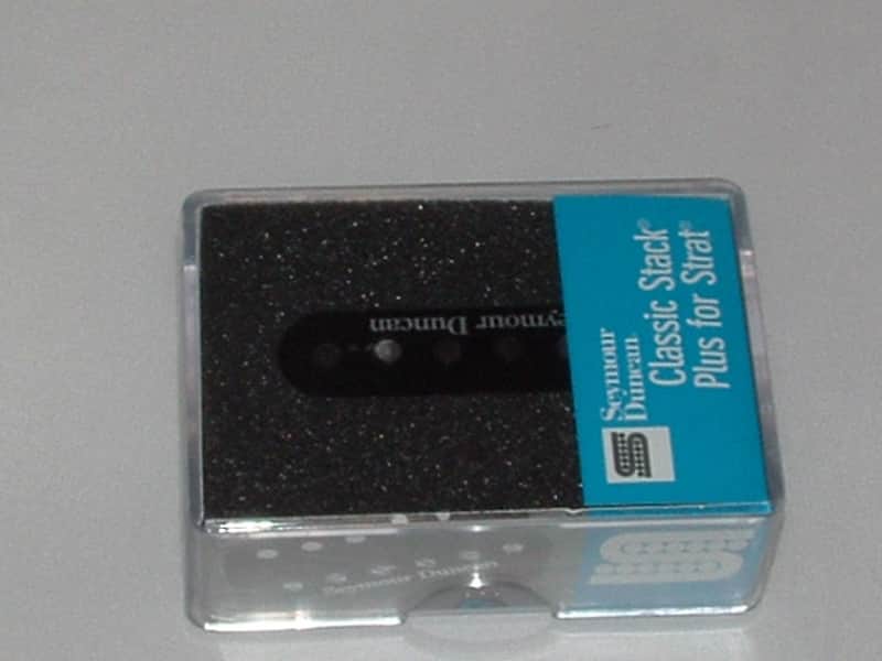 Seymour Duncan STK-S4 Classic Stack Plus for Strat Bridge Pickup (BLACK) - STK-S4b Black image 1