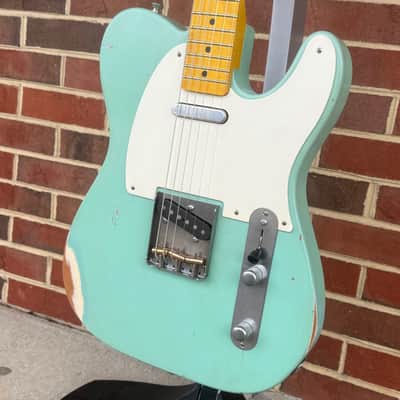 Nash T-57, Surf Green, Medium Aging, Alder Body, Maple Neck & Fretboard, Lollar Pickups, Hardshell Case image 4
