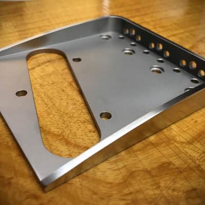 Van Dyke-Harms Telecaster Hybrid Bridge-Stainless Steel, Toploader, String Through image 1