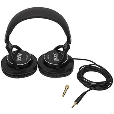 LyxPro HAS-10 Closed Back Over Ear Professional Headphones, Lightweight And Flexible, Black image 4