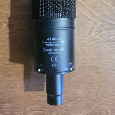 Audio-Technica AT4040 Large Diaphragm Cardioid Condenser Microphone 2010s - Black image 2