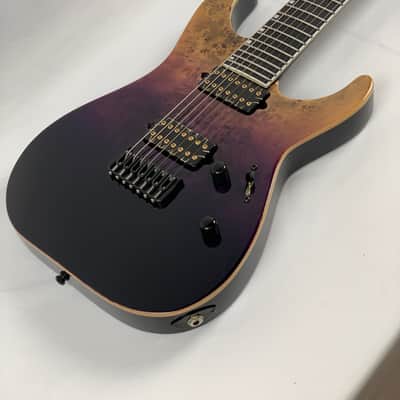 ESP E-II M-II 7 NT Purple Natural Fade 7-String Electric Guitar + Hard Case B-Stock Made in Japan image 6