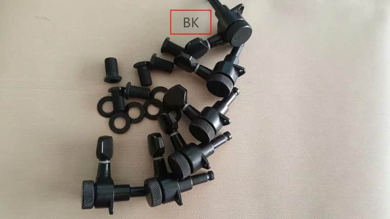 Schecter Black 6 Inline Locking Tuners Machine Heads Pegs For Schecter Guitars image 1