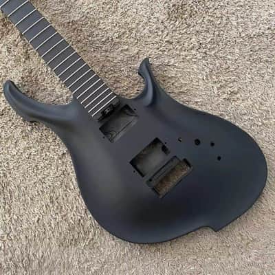 Black DIY Project Set Guitar, Aluminum Body, Maple Neck image 8