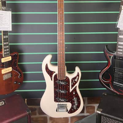 Burns Shadows Bass 'The Legend' White Electric Bass Guitar image 2
