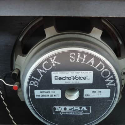 Vintage Mesa Boogie 1x12 with ElectroVoice Black Shadow 200W speaker 112 cab image 3