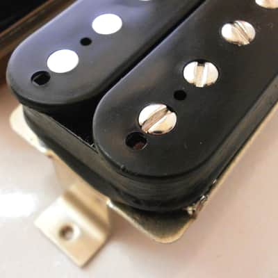 Q Pickups 1957 PAF Humbucker SET Alnico II Classic VINTAGE CORRECT Clone Black 57 Fits Gibson image 9