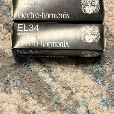 (SET OF 2) Electro-Harmonix El34 2020's - Black/clear image 2