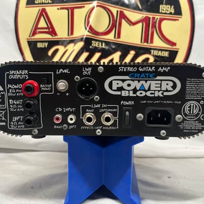 Crate CPB150 PowerBlock Stereo Guitar Head Amplifier with Bag image 4