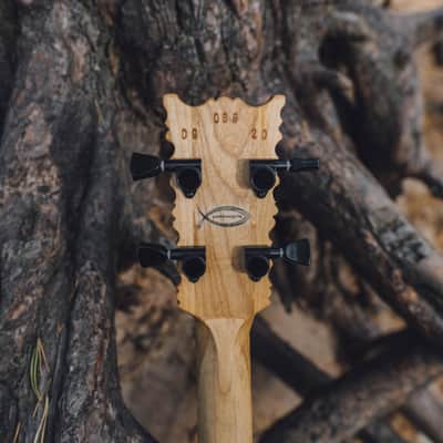 Cigar box style 4 string skull guitar image 8